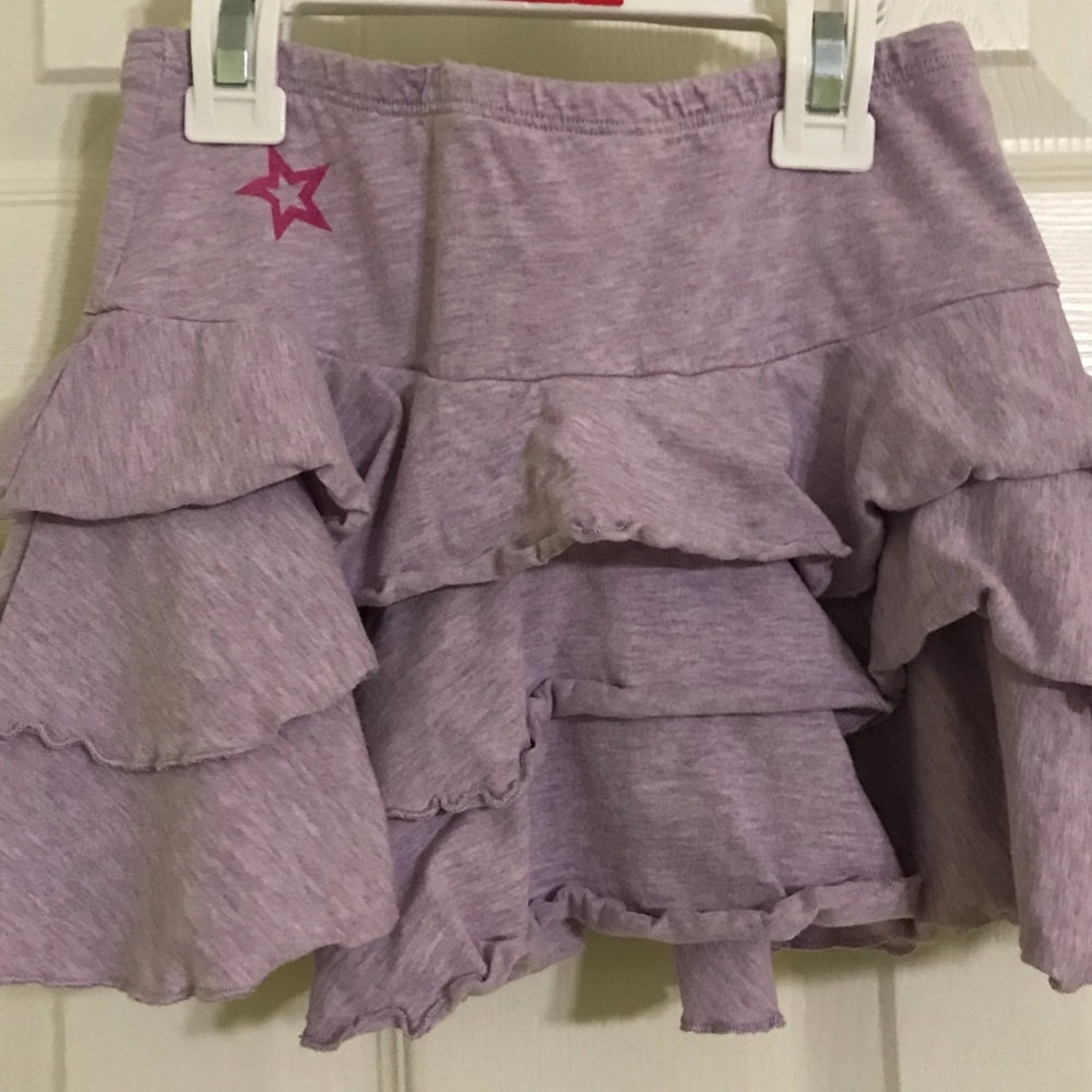 American Girl purple ruffle skirt